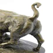 American Buffalo Bull Bronze Sculpture