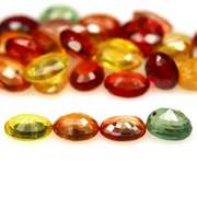 Glittering 7.49ct fancy color Sapphire set