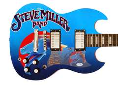 Steve Miller Autographed Signed Custom Photo Graphics Guitar ACOA
