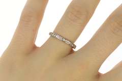 Platinum 0.51 Ctw Diamond Eternity Wedding Band Ring