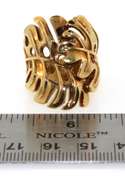 Oh My Monstera! Middle Finger 18K Gold Ring
