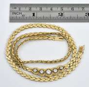 14k Necklace with Diamond Center Panel