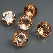 Matched! 5 piece 17.52ct full fire Imperial Topaz set
