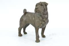 Shar Pei Dog Bronze Sculpture