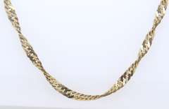 Vintage Italian Sterling Silver Rope Chain Necklace