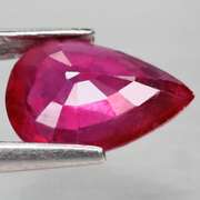 Stunning 2.35ct pear cut imperial red Ruby