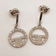 14kt White Gold & Diamond Earrings