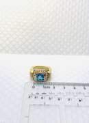 Bold Vintage Designer Ring Genuine BT with white Sapphire