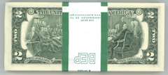 New Gem CU $200 Pack of 2017-A Series $2 Bills in Sequence (E)