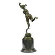 Roman Mercury Figure Ancient Bronze Sculpture