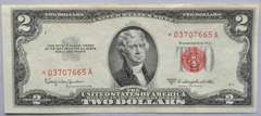 1953 C $2 Red Seal Star Note Near Unc