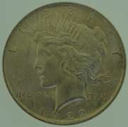 1922 $1 Silver Peace Dollar Coin