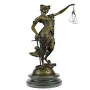 25 inches Tall Blind Justice Hot Cast Handcrafted Sculpture Figurine