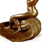 Jewelry Tray Bronze Sculpture