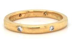 Fabulous 18kt Round Diamond Bezel Set Solitaire Ring