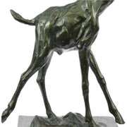 Tall Giraffe Animal Edition Bronze Sculpture