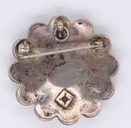 Vintage Sterling Silver American Indian Brooch Pendant