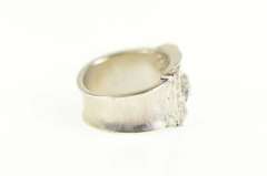14K White Gold 1930's 0.61 Ctw Old European Diamond Buckle Ring