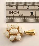 Nice Opal Cluster Pendant
