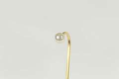 14K Yellow Gold Pearl Round Bar Boutonniere Formal Wedding Stick Pin