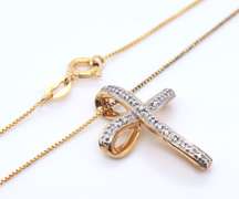 Sterling Silver Cross Pendant on Chain