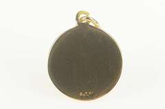 14K Yellow Gold Virgin Mary Sacred Heart Christian Faith Charm/Pendant