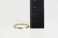 14K Yellow Gold Vintage NOS 1950's Grooved Wedding Band Ring