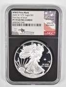 PF70UCAM 2020-W American Silver Eagle WWII Privy Mark - Signed - NGC