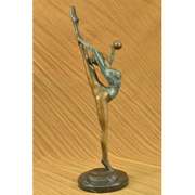 Gymnast Balancing Ball Bronze Sculpture