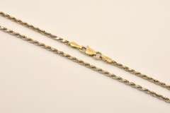 Useful 14k White Gold Rope Necklace
