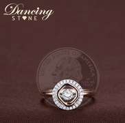 Beautiful Two tone Dancing Stone Ring