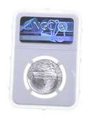MS69 1963 WV State Silver So Called Half Dollar Heraldic Art Medal NGC