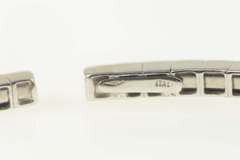 18K White Gold 3.80 Ctw Iolite Diamond Halo Pink Topaz Bracelet