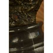 Fireman Fighting Fire in Action Bronze Statue