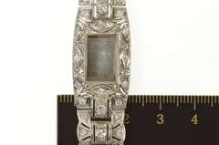 Platinum 1.04 Ctw Art Deco Diamond Watch Case Bracelet