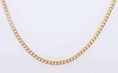 Popular Yellow Gold Curb Link Chain Necklace