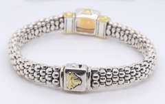 925/18kt Lagos Caviar Citrine Bangle Bracelet