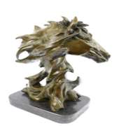 Gorgeous Bust Horse Head Bronze Sculpture