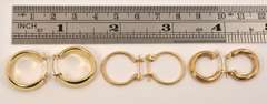 Nice Grouping of 3 Pairs 14k Hoop Earrings