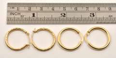 Two Pairs of 14k Hoop Earrings