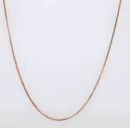 Italian Vintage Sterling Silver Box Chain Necklace