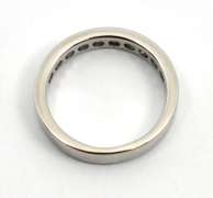 Useful 14k White Gold Diamond Band