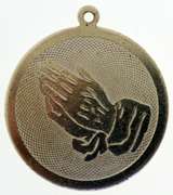 Praying Hands Silver Plaque