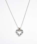 Petite 14k WG Diamond Heart