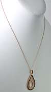 Rose Gold Plated Teardrop Pendant