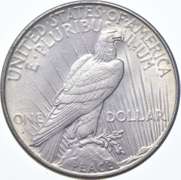 1934 Peace Silver Dollar - Wiped