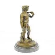 Renaissance of Nude David Bronze Sculpture