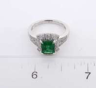 Elaborate Emerald & Diamond Ring