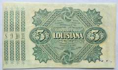 $ 5 State of Louisiana 1870 s Series Baby Bond.