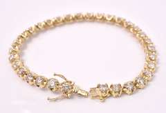 7.35ctw Glorious Diamond Tennis Bracelet, 14KT
